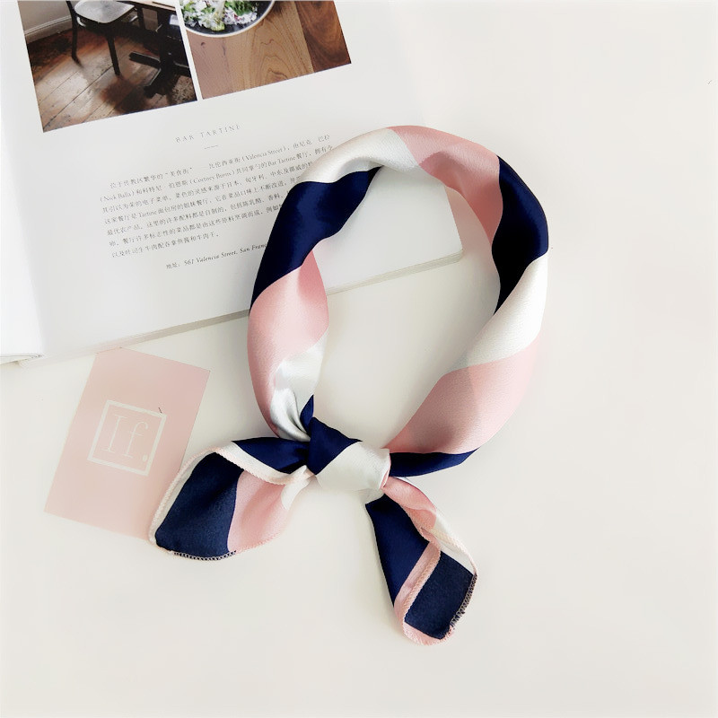 Foulard de cheveux cravate imprimé Animal rouge amour Satin 50 cm petit/carré/soie/cou/anneau/écharpe hiver foulard pour femmes foulard 2018