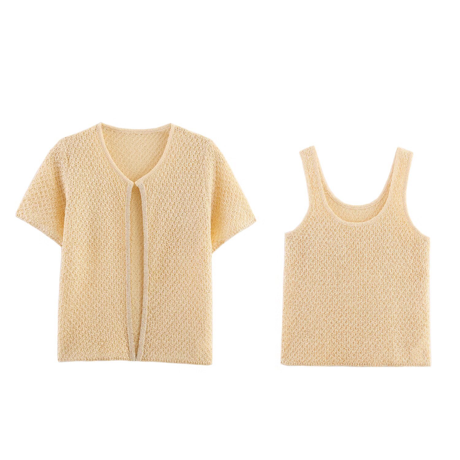Vêtements pour femmes, nouveau Style européen et américain, mode Simple, décoration de perles, haut tricoté, gilet tricoté, 2025