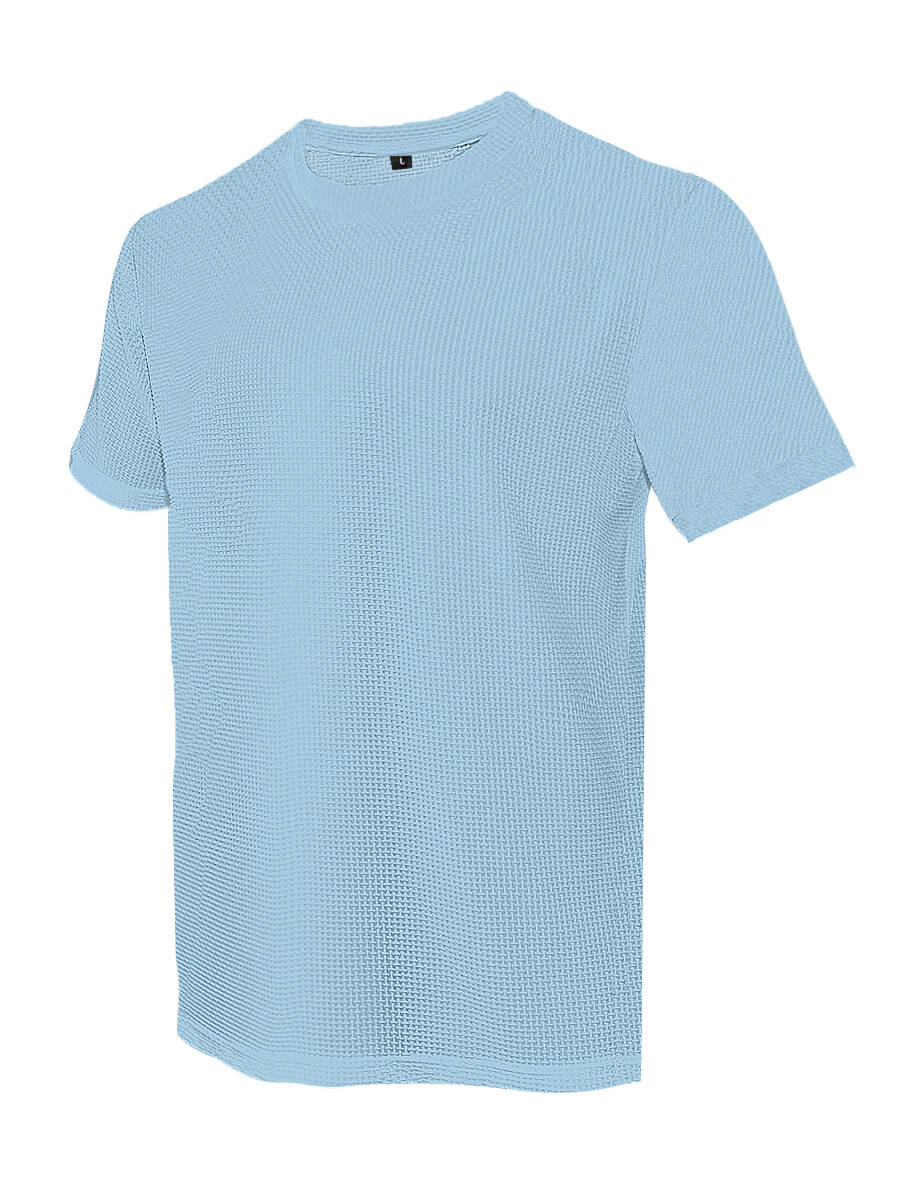 T-shirt d'été à manches courtes et col rond en soie glacée pour hommes, haut de vêtements pour hommes