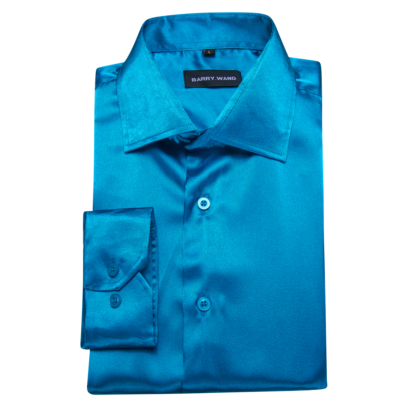 Chemises en soie à manches longues pour homme, vêtement de luxe, couleur unie, vert, bleu, rouge, sarcelle, argent, or, rose, noir, Orange, printemps, automne