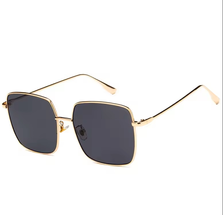 Nouvelles lunettes de soleil pour femmes 2024, lunettes de soleil vintage surdimensionnées pour hommes, lunettes de soleil unisexes tendance pour femmes, monture en métal, Gafas De Sol UV400