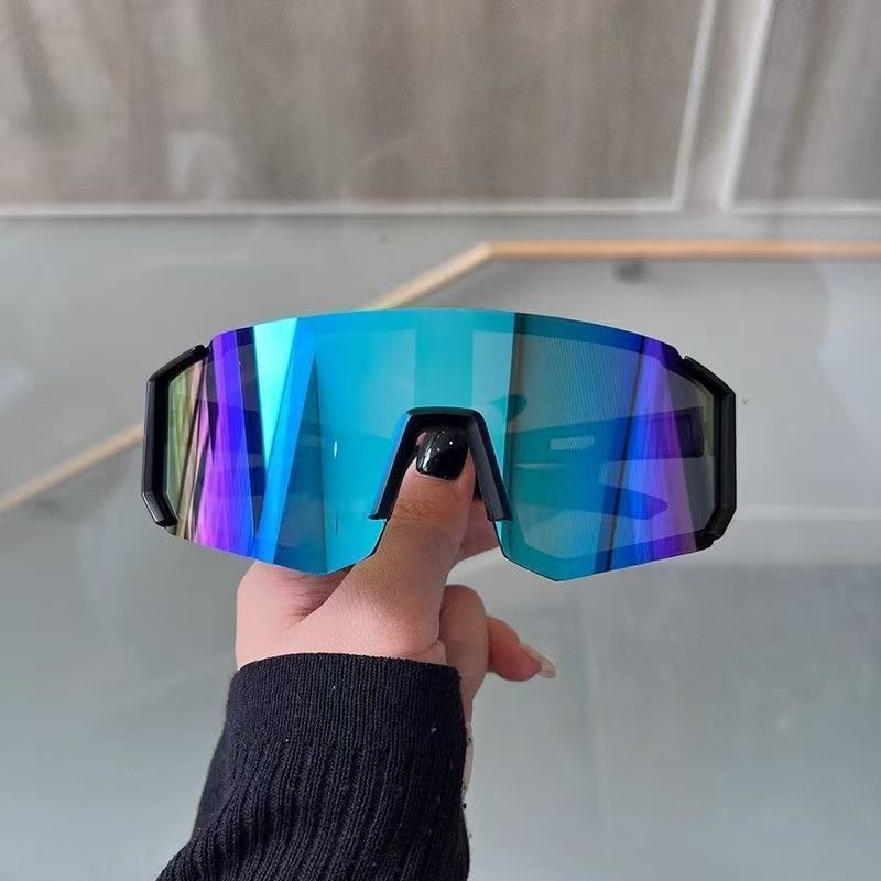 Lunettes de soleil de sport pour hommes, légères, surdimensionnées, pour le cyclisme, la conduite, la pêche, lunettes de soleil miroir tendance pour femmes