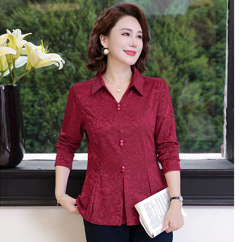 Bureau dame Blouse été nouveau à manches longues bouton couleur unie tout-match chemise hauts mode décontracté femmes vêtements