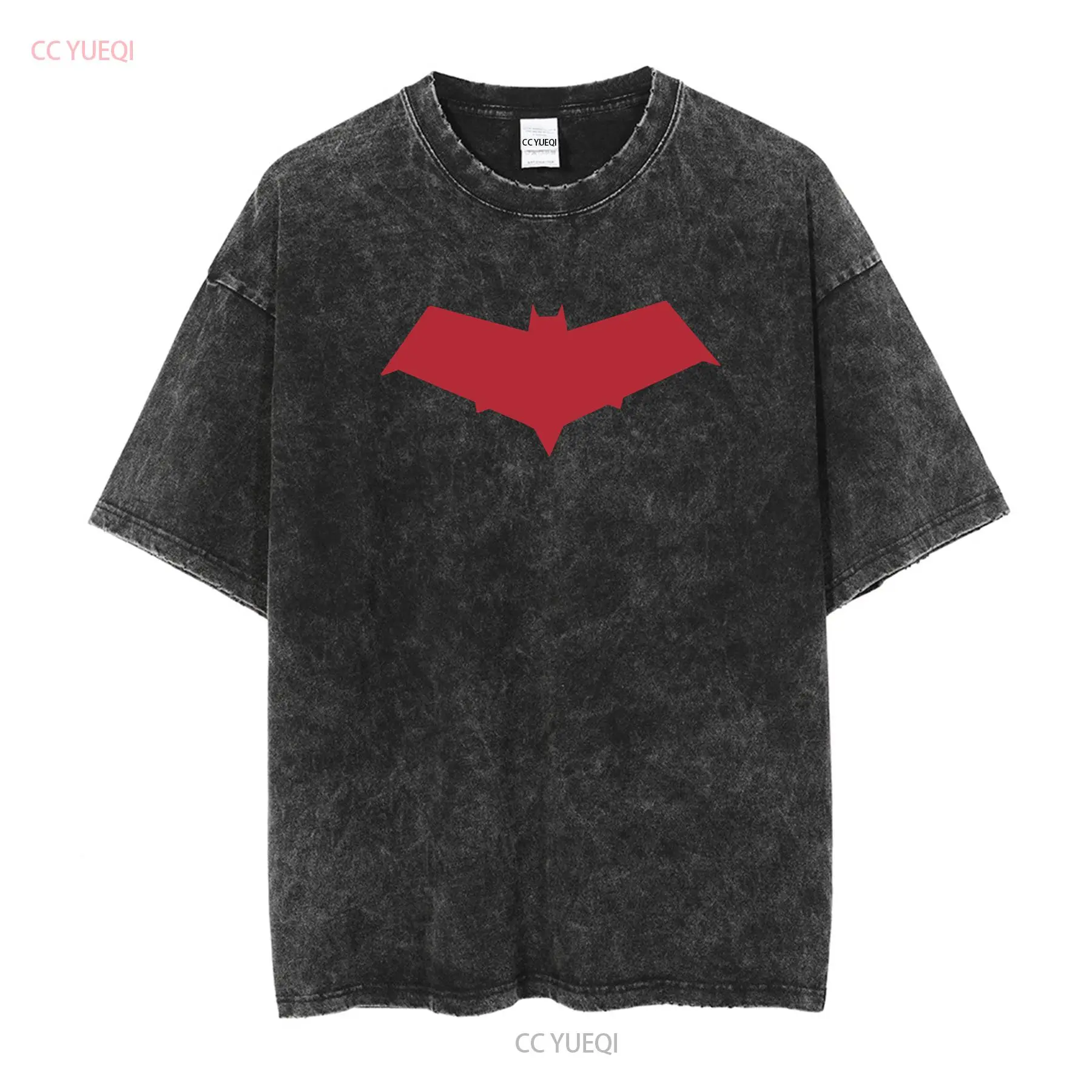 Symbole du capot rouge Jason Todd t-shirt noir manches longues ou courtes vintage lavé unisexe homme mode légèrement respirant décontracté