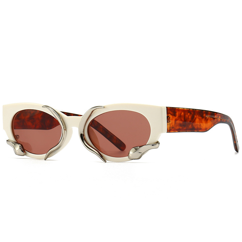 Lunettes De soleil œil De chat De luxe pour femmes, marque De styliste, mode, petite monture, Hip Hop rétro, nuances miroir Gafas De Sol