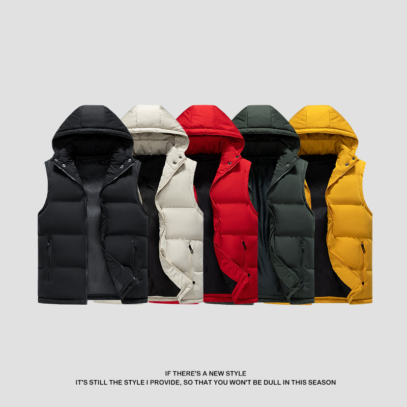 Gilets en cuir à fermeture éclair pour hommes, gilets chauds décontractés pour hommes, haute qualité, marque de mode