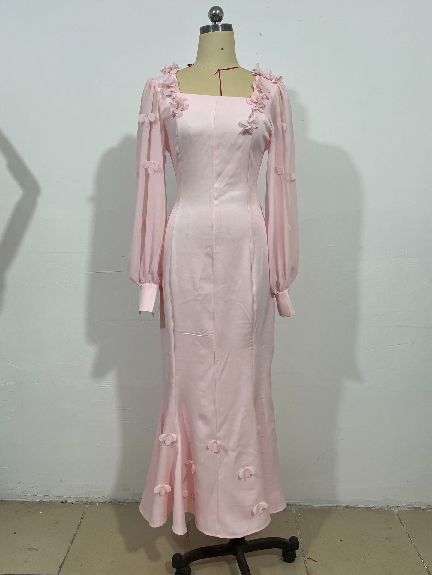 Femmes Robe complète Abaya robes de soirée robes musulmanes caftan fleur à lacets dubaï Abayas Ramadan Jalabiya 2025 arabe longue Robe