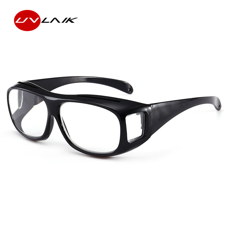 UVLAIK – lunettes de lecture à la mode, grande Vision 1.6, 1.8 fois, loupe, presbytie, + 250 + 300, miroir en plastique, unisexe