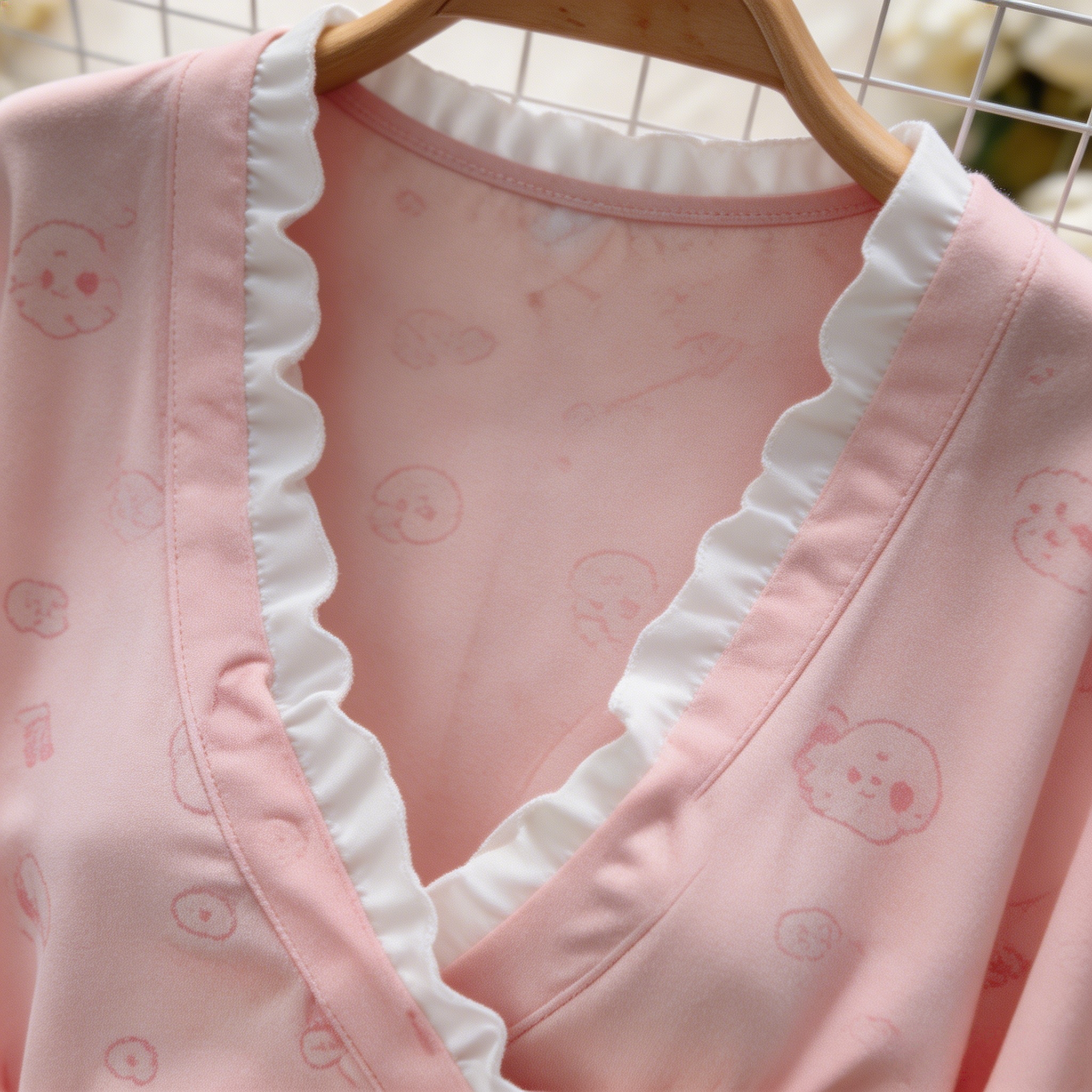 Robe sexy imprimé lapin, kimono tentation, robe à manches longues ajustée avec nœud, mignonne, douce, pure, désirable, charmante et élégante