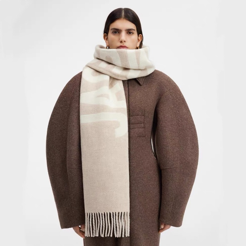 Écharpe chaude 100% laine de marque de luxe pour femmes, design hiver, châle pour hommes, pashmina, motif lettre 2026, écharpe féminine, bufanda, foulard.
