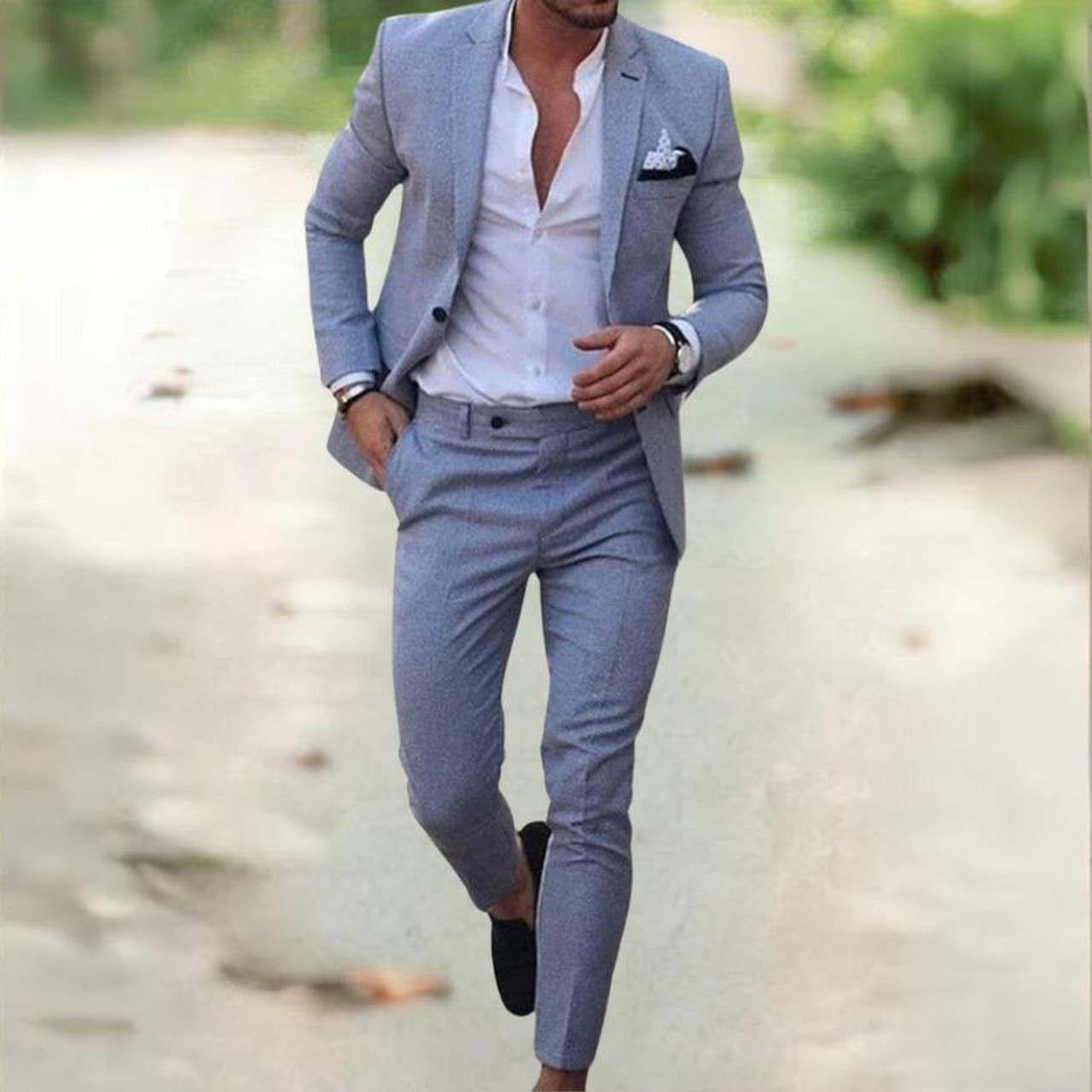 Costume élégant pour hommes, veste + pantalon), nouvelle collection 2025