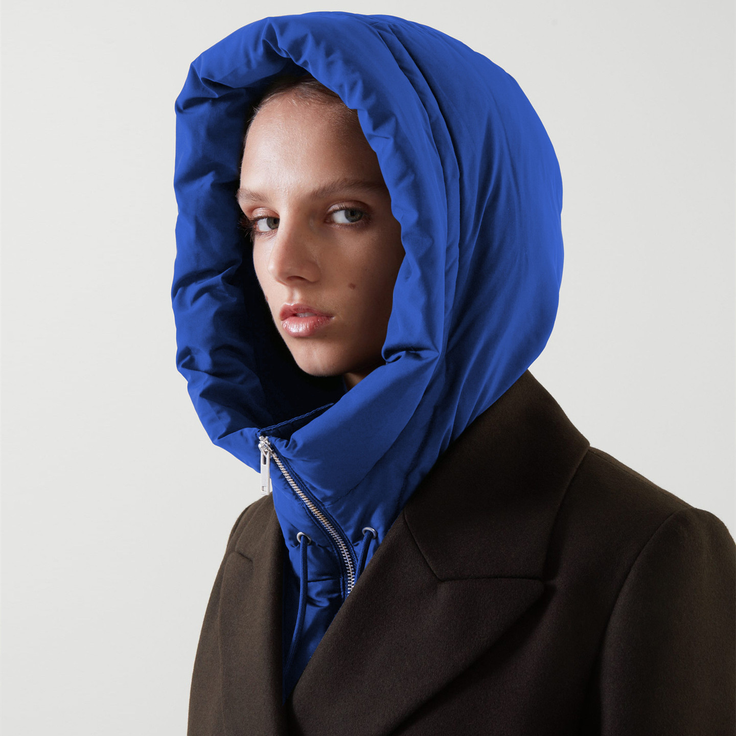 Cagoule Ultralégère à Capuche pour Homme et Femme, Chapeau Chaud avec Anneau, Fermeture Éclair, Manteau Court, Haut Précieux, Hiver