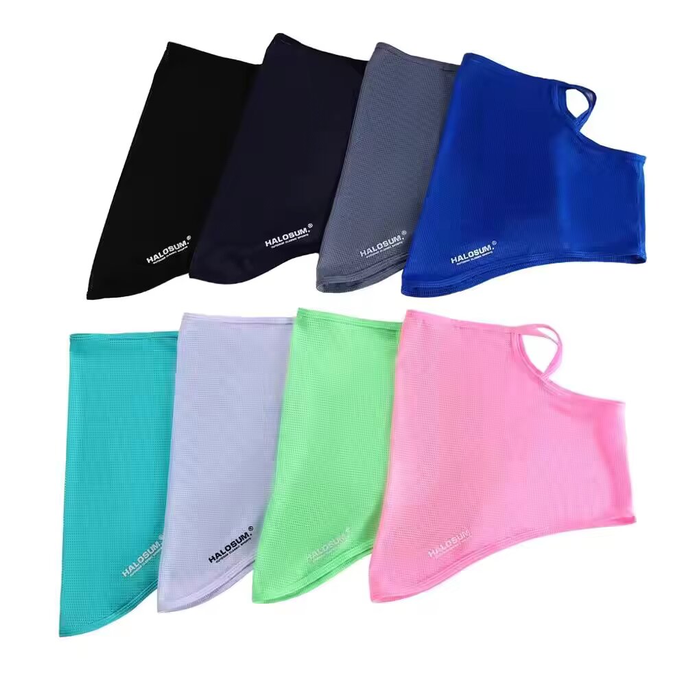 Cagoule intégrale en soie glacée, protection solaire estivale, respirante, résistante aux UV et coupe-vent pour le cyclisme, la randonnée et les activités de plein air