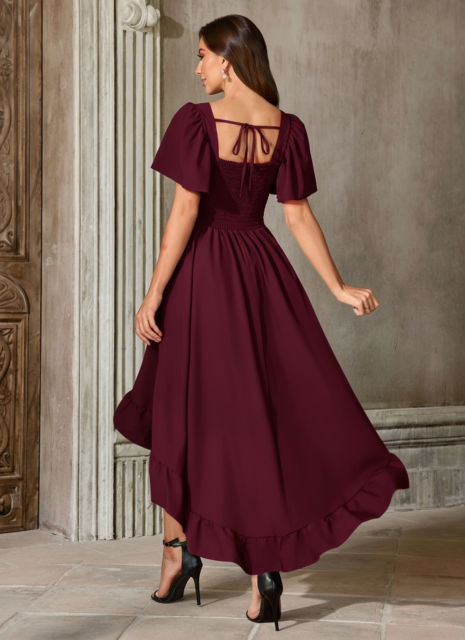 Robe Renaissance pour femmes Cottagecore, robe de Costume haut et bas à la mode
