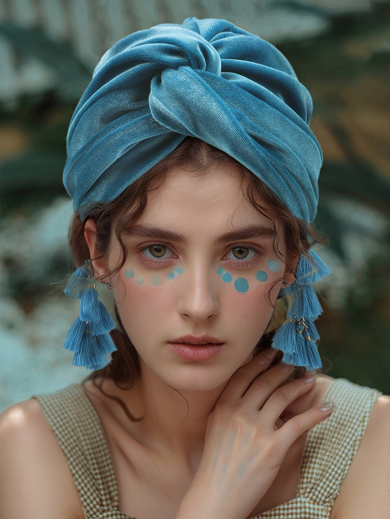 Printemps nouveau foulard pour femmes chapeau rétro mode frange chapeau Boho croix chapeau
