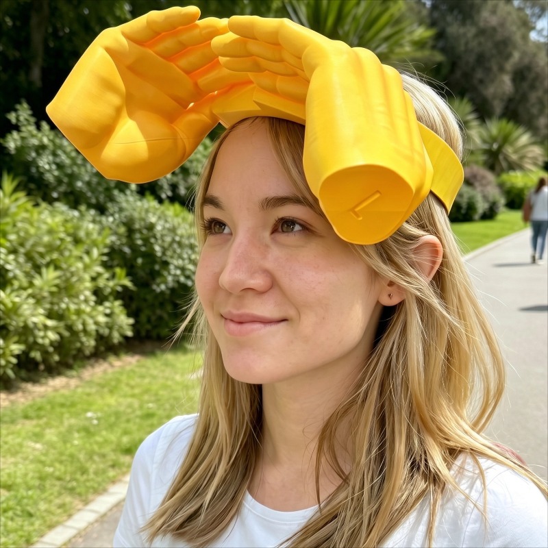 Chapeau Pare-Soleil Palmier 2026 Nouvelle Collection Été – Bandeau Amusant en Forme de Palmier pour la Protection Solaire et Anti-UV – Décoration de Tête