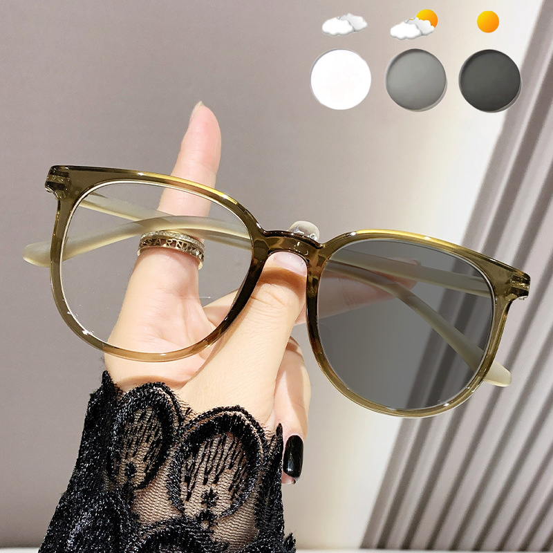 Mn Document Proxy-Lunettes de soleil photochromiques pour hommes et femmes, lunettes de myopie finies, lunettes d'ordinateur à la mode