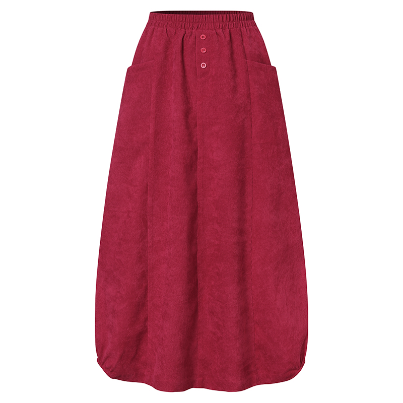 ZANZEA – Robe longue en velours côtelé pour Femme, Kaftan, taille élastique, style décontracté, couleur unie, collection automne 2022