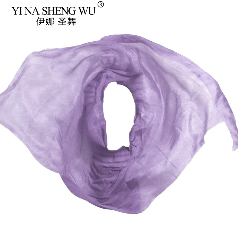 InjPerformance-Voile de brevdu Ventre pour Femme, Châles Légers, Écharpe Solide, Accessoires de Costumes, Voile de Bergame, Violet Clair, Document, 100%