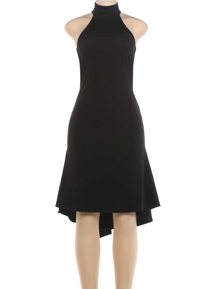 Whatiwear Robe Femmes Ruché Halter Col Roulé Sexy Dos Nu De Mode Classique Perle Patchwork Ruban Tendance Party Club Longue Moulante