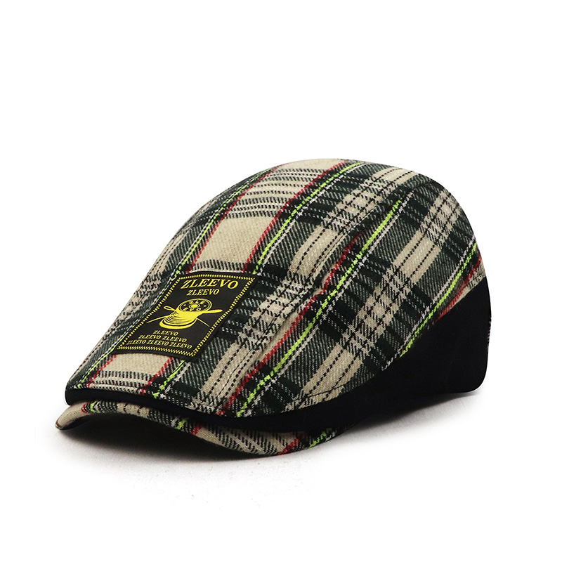 Chapeau de bérets décontractés pour hommes et femmes, visières brodées en coton lavé, casquettes à visière solide, casquettes plates à chevrons, nouveaux avantages