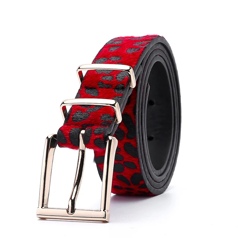 Ceinture en cuir léopard pour femmes, mode décontractée, polyvalente, gothique, rétro, tendance, luxe, Y2K, pour manteaux et jeans