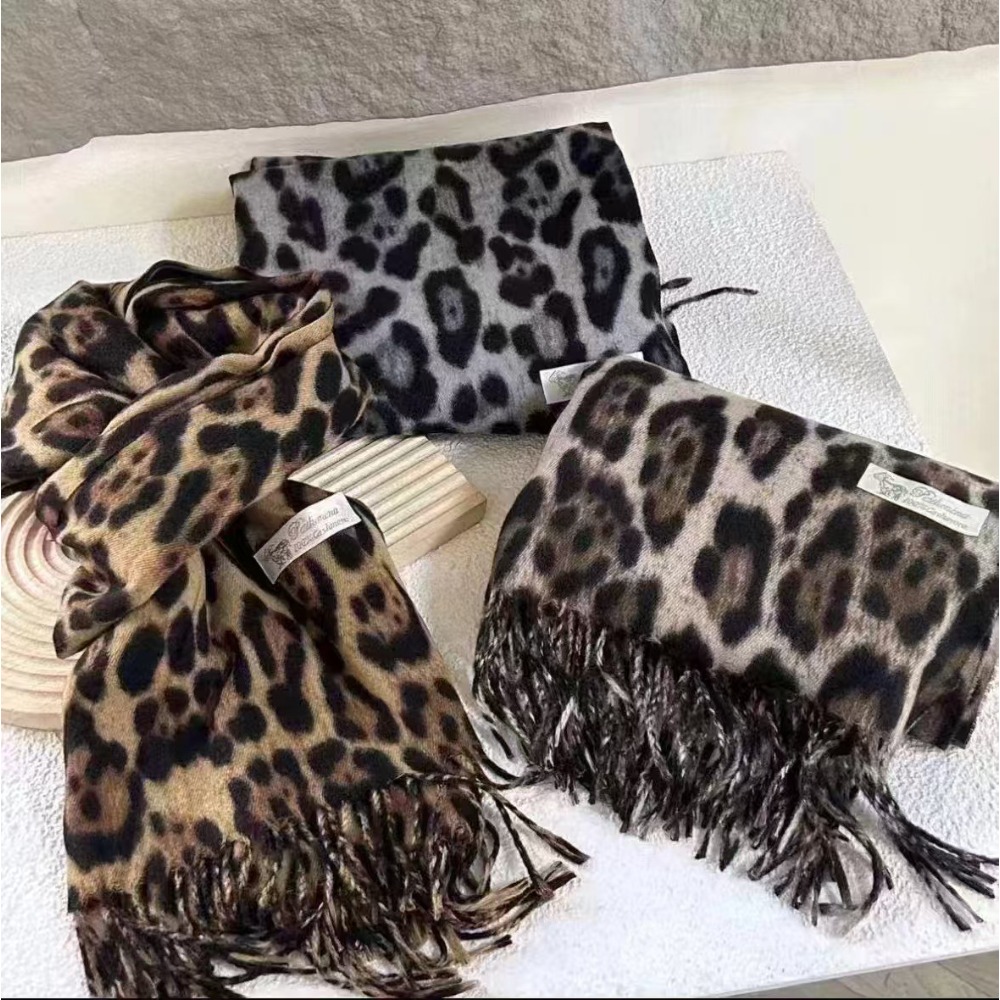 190*70CM Design léopard écharpe hiver chaud Pashmina châle luxe cachemire enveloppes mode femmes longues couvertures foulards franges