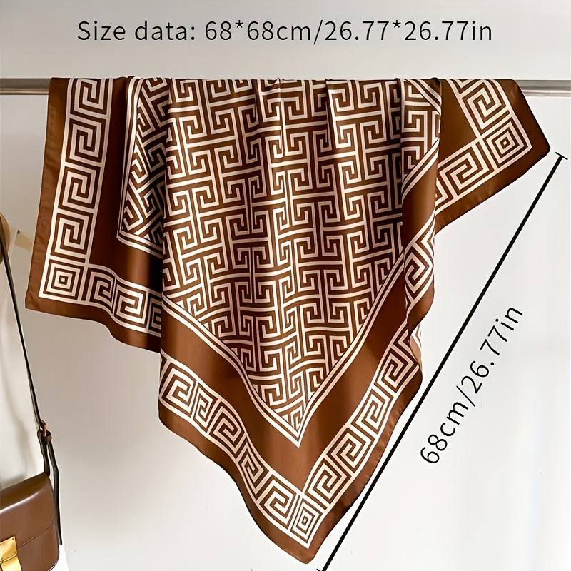 2025 marque de luxe mode doux Satin écharpe foulards carrés 70 cm Foulard voyage châle Hijab enveloppement Bandana Foulard