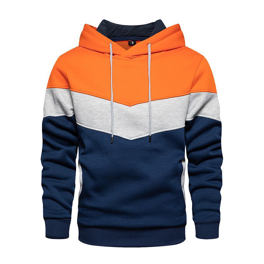 2025 nouveaux hommes sweat à capuche patchwork en plein air vêtements de sport décontractés mode de rue hommes polaire thermique sweat à capuche automne hiver manteau