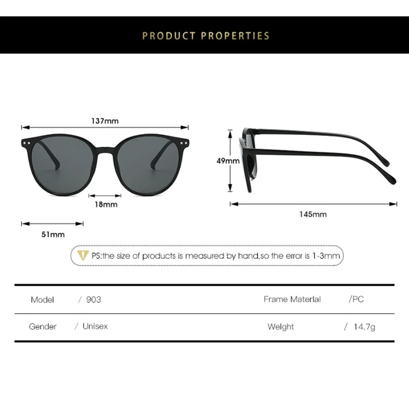 Nouvelles lunettes de soleil rondes pour hommes et femmes, style vintage, de marque, pour la conduite, Gafas De Sol Hombre