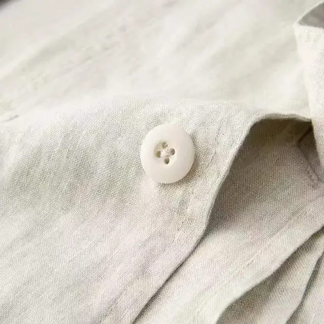 Ensemble deux pièces en coton et lin pour hommes, ensemble décontracté, veste Blazer + pantalon, vêtements fins d'affaires, costume respirant, printemps été