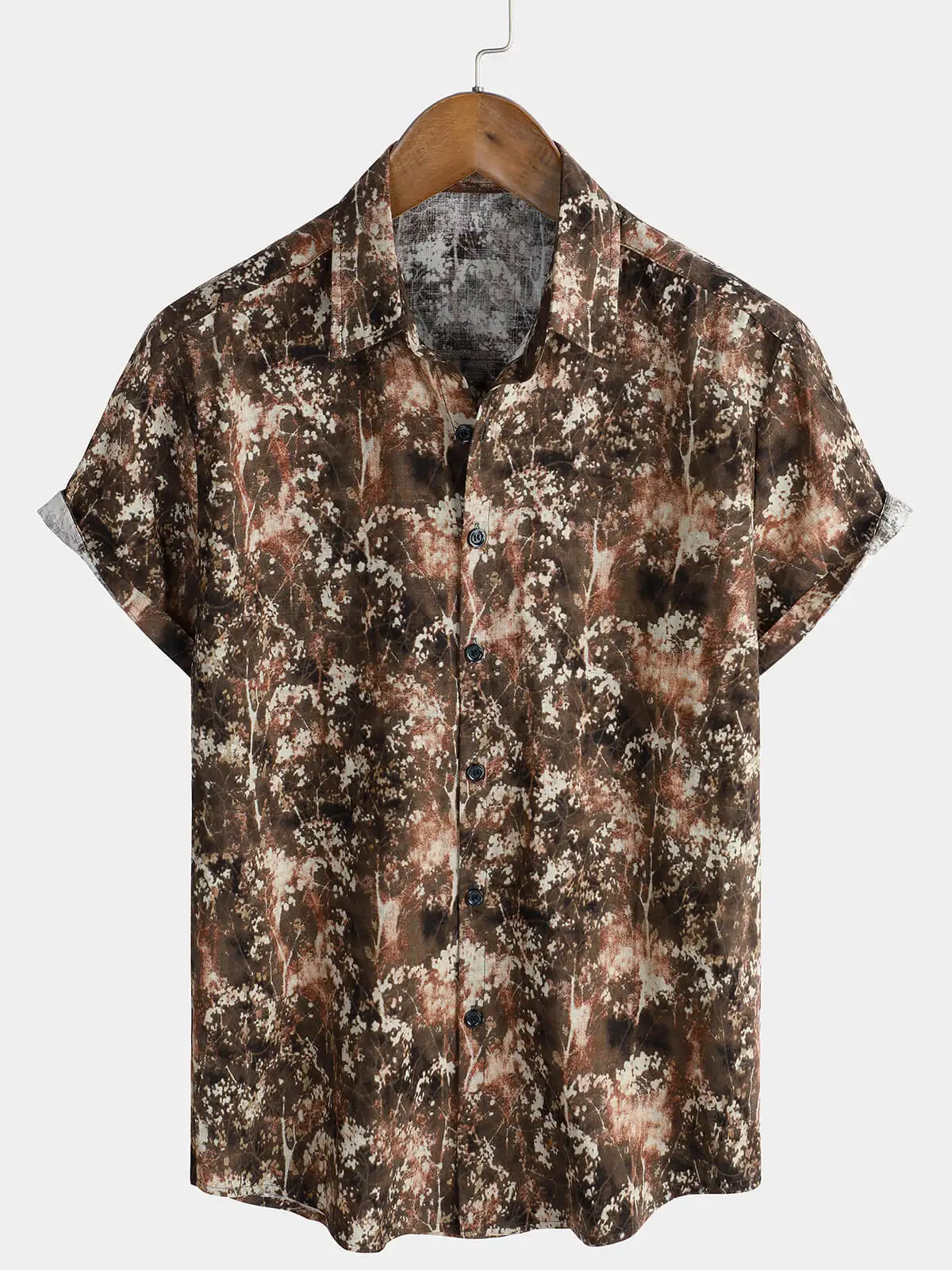 Chemise hawaïenne pour homme, style rétro bohème, idéale pour les trajets quotidiens, les sorties à la plage et les tenues rétro légères.