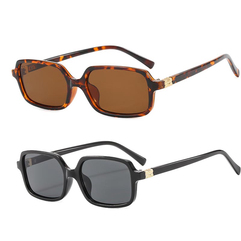 Lunettes de soleil rectangulaires à petite monture pour femmes et hommes, style célébrité Internet, lunettes de rue tendance, lunettes de soleil personnalisées pour la photographie