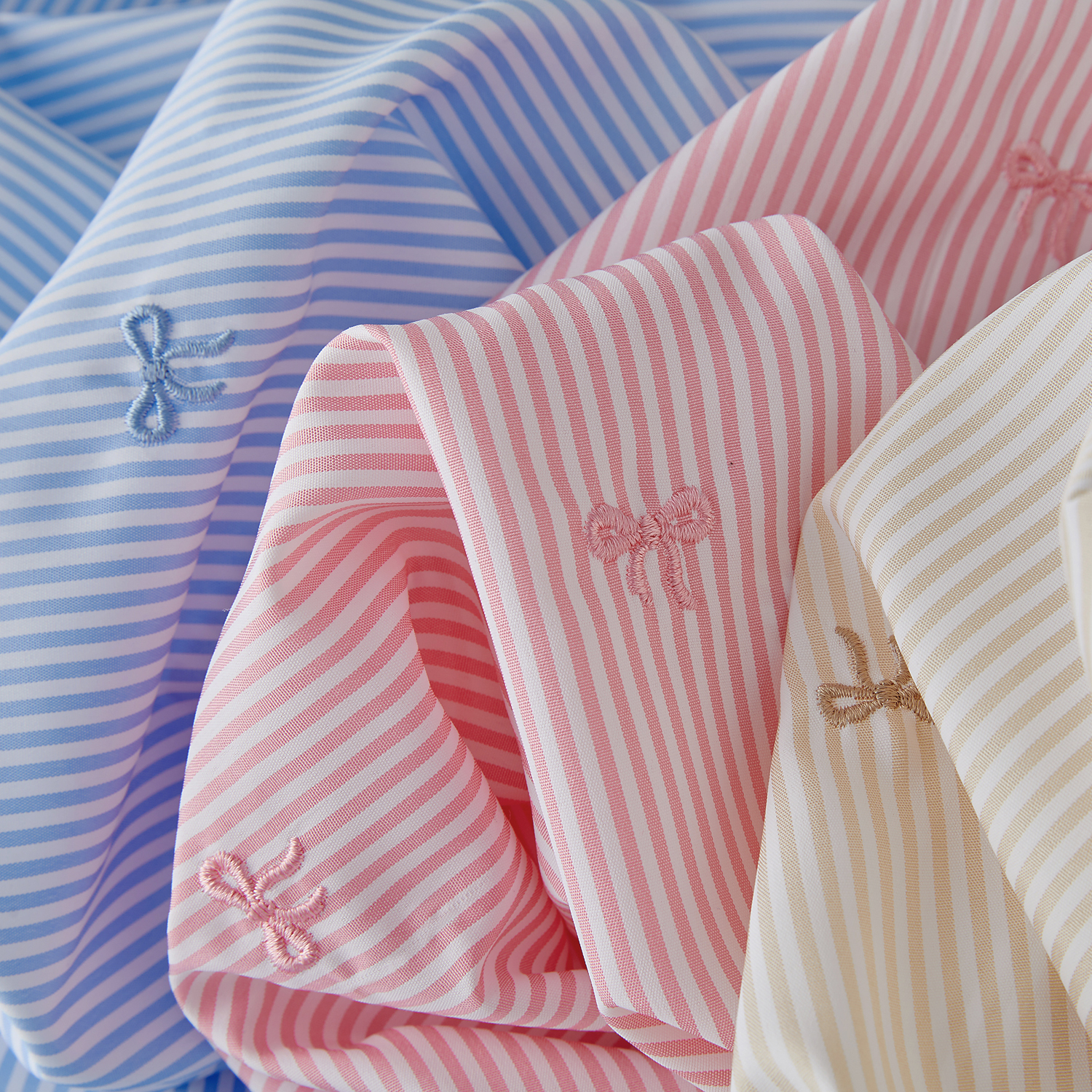 Tissu rayé brodé nœud papillon 140x50cm pour robe chemise, vêtements pour enfants, grand bandeau, tissu DIY pour vêtements de bébé