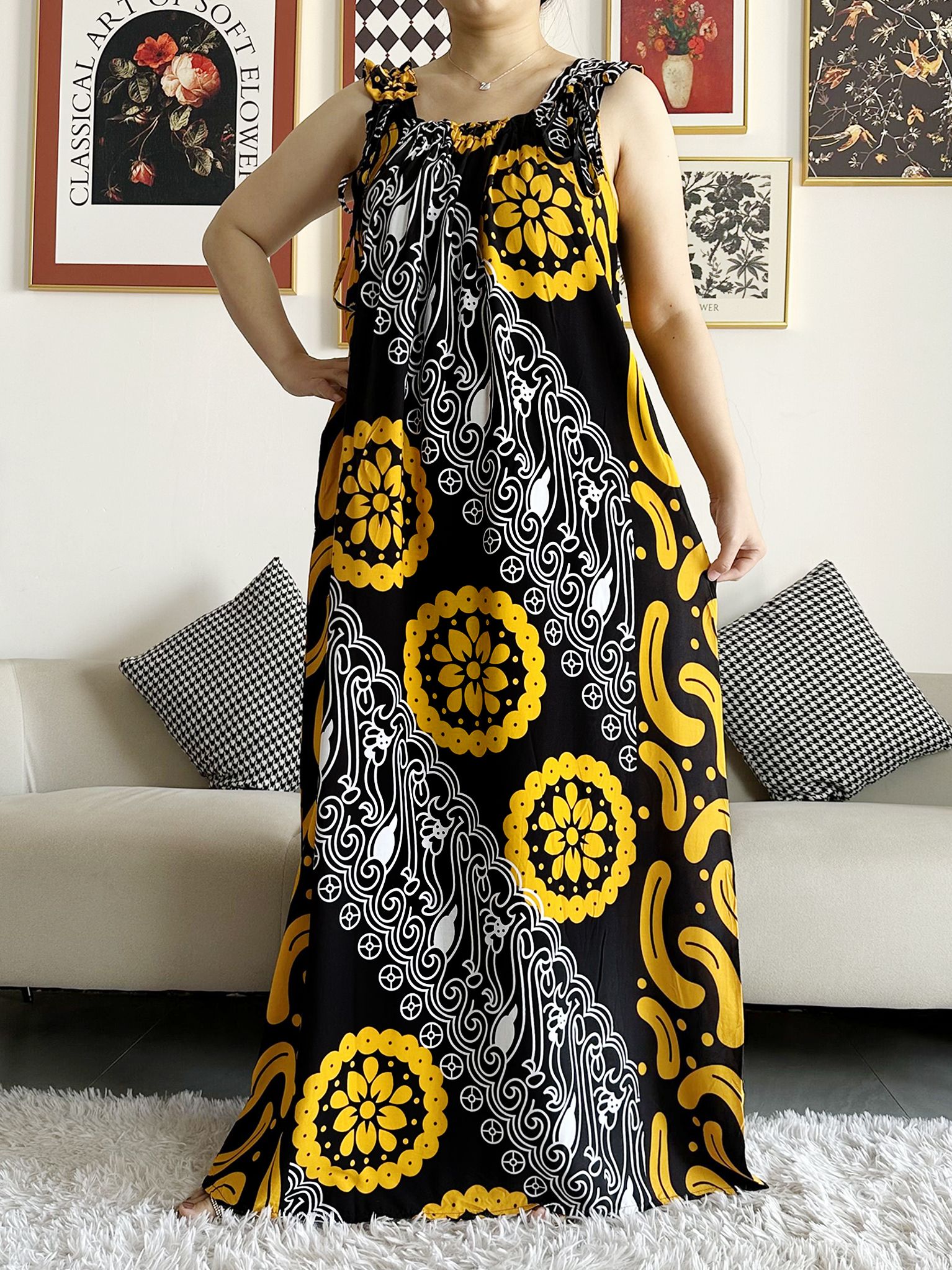 Robe d'été en coton avec écharpes pour femme, Dashiki africain, robe maxi pour femme, robe caftan, robe éducative, nouveau, 2023