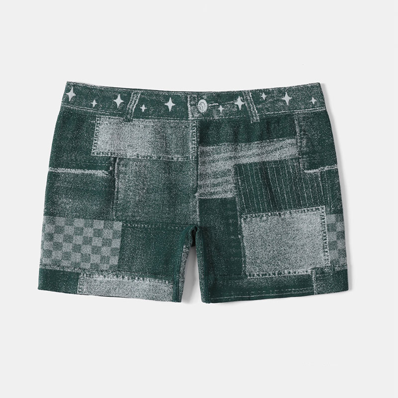 Faux jean élastique pour femmes, pantalon de sport, de Yoga, d'entraînement, de levage des fesses, de Fitness, athlétique, collants courts sans couture