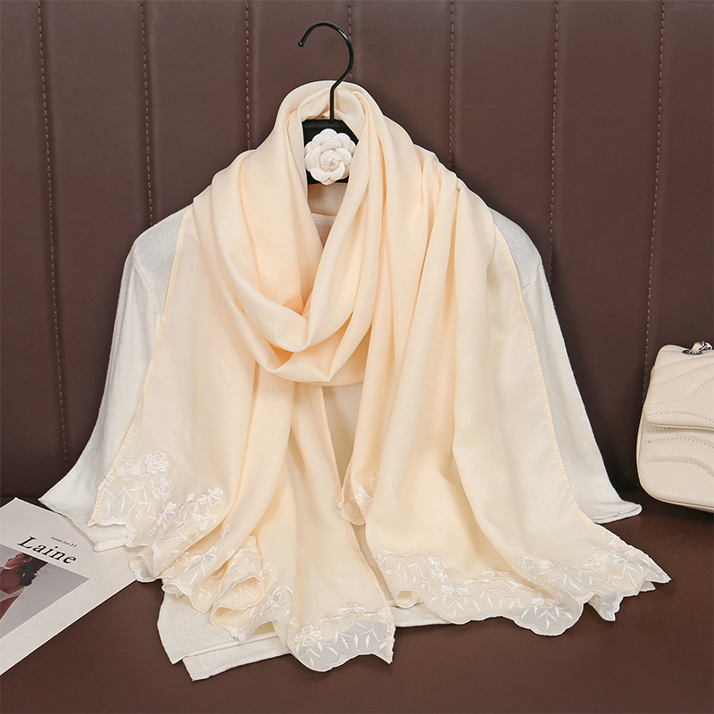 9 couleurs paillettes Hijab coton Polyester écharpe enveloppes châles unis rayonne tissu soie argent fil musulman écharpe femmes Hijab instantané