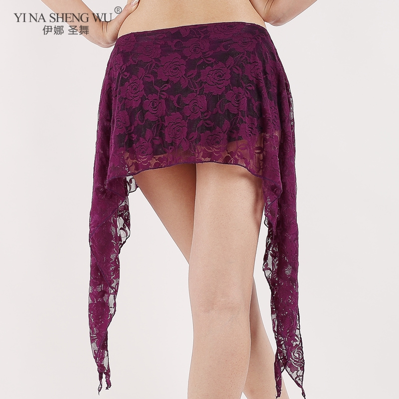 Costume d'entraînement de la danse du ventre pour femme, ceinture en dentelle, jupe financièrement sexy, écharpe de hanche, vêtements carrés, accessoire de taille, nouveau