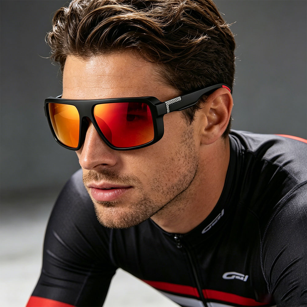 Lunettes de soleil polarisées pour hommes et femmes, lunettes de pêche et de conduite rectangulaires, protection UV400