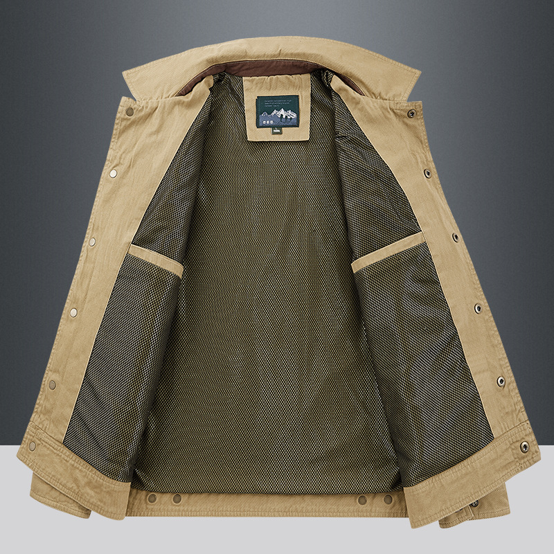 Veste coupe-vent en coton pour hommes, manteau aviateur militaire, vestes de maintien pour hommes, vêtements décontractés Cargo, printemps, automne, 2024