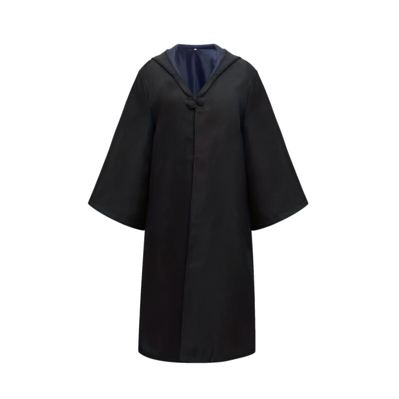 Robe de sorcier à capuche unisexe, costume de cosplay d'Halloween, longue cape avec doublure multicolore pour adultes, tenues de fête de carnaval
