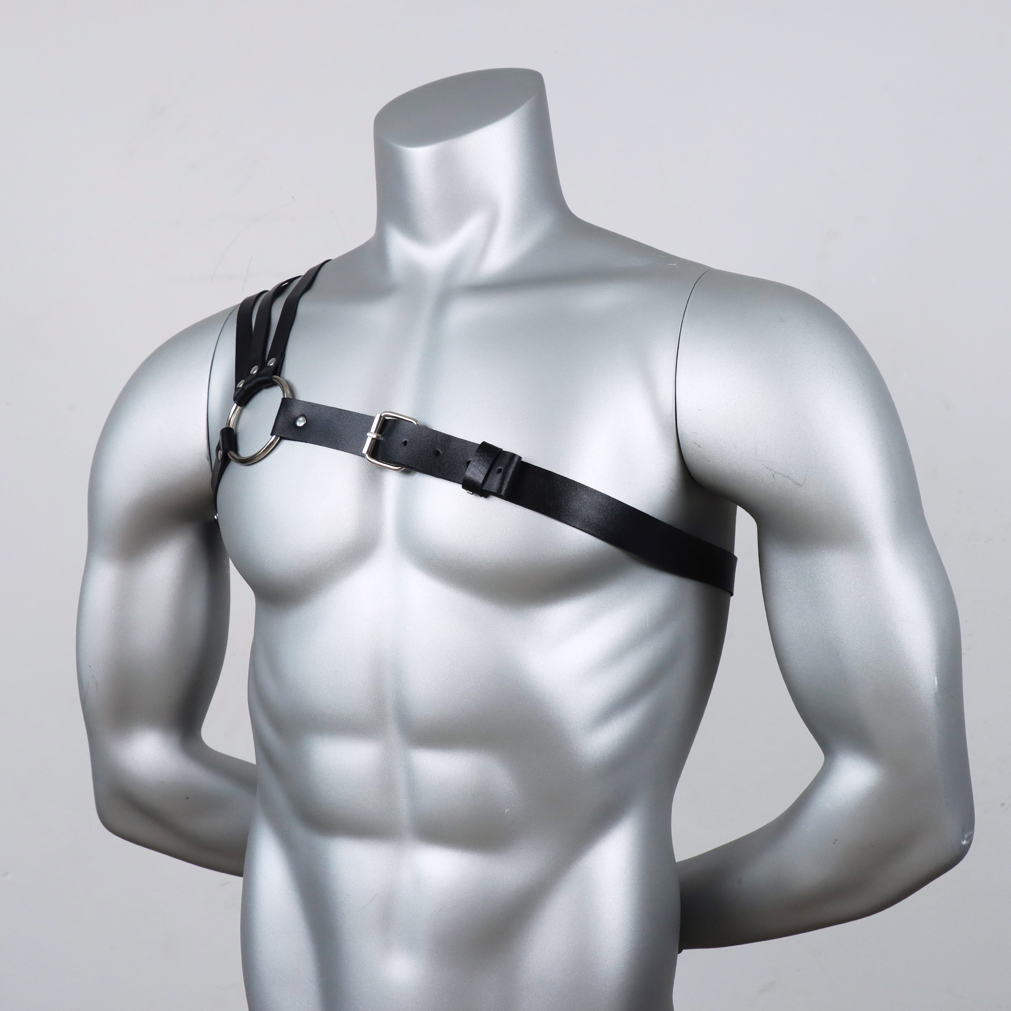 Ceinture punk pour homme - Accessoire de chemise formelle réglable, pour tenue gothique, Saint-Valentin, déguisement de carnaval, décoration de ceinture