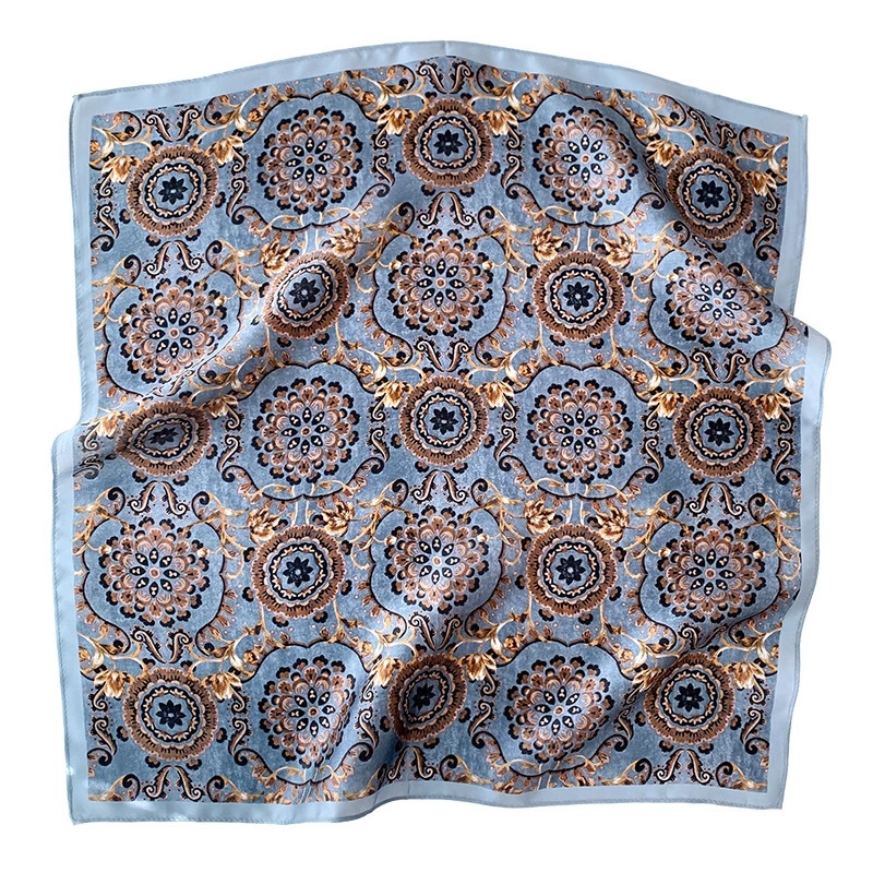 Nouveau 2026 Pashmina 100% foulard en soie mode femmes été plage élégant petites écharpes châle Poncho 53*53 cm Hijab Bandana foulard