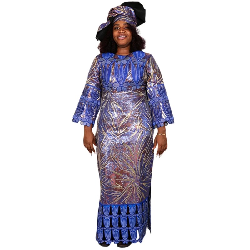Tenues grandes tailles, vêtements africains pour femmes, Dashiki, Ankara, robe de soirée brodée, Bazin, design riche, robes de soirée de mariage 2026