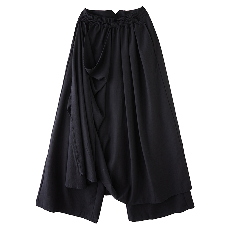 Noir taille haute surdimensionné vintage décontracté ample longue printemps automne vêtements pantalons à jambes larges pour femmes 2025 pantalon Streetwear
