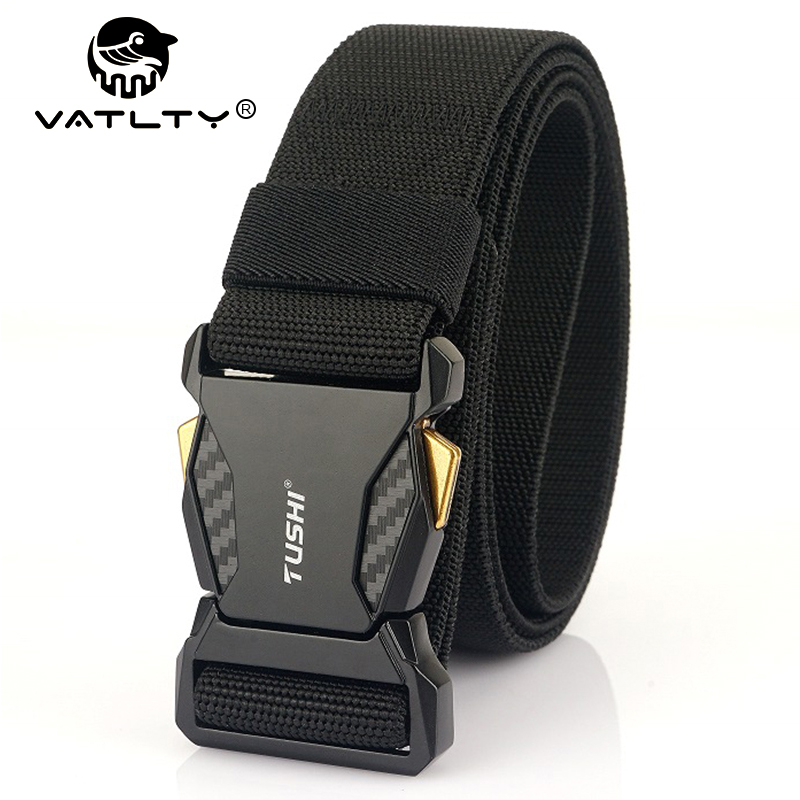 Ceinture élastique officielle authentique 2022 pour hommes, boucle en alliage à dégagement rapide, texture en carbone, ceinture tactique militaire, gaines extensibles pour homme