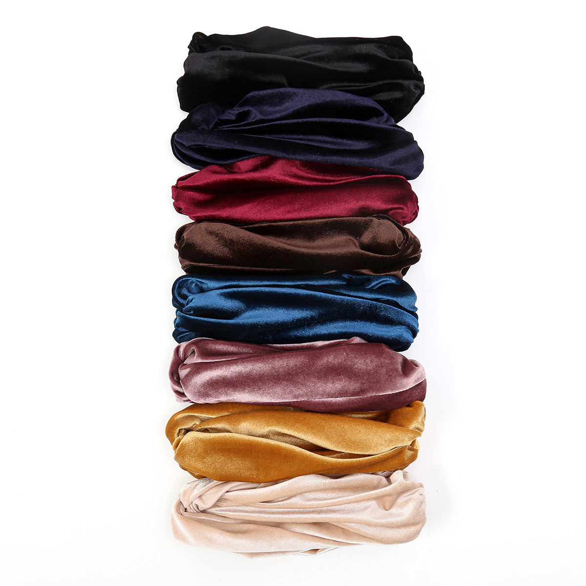 Casquettes Hijab musulmanes en velours pour femmes, couleur unie, Turban indien, Bonnet doux et élastique, accessoires pour vêtements islamiques