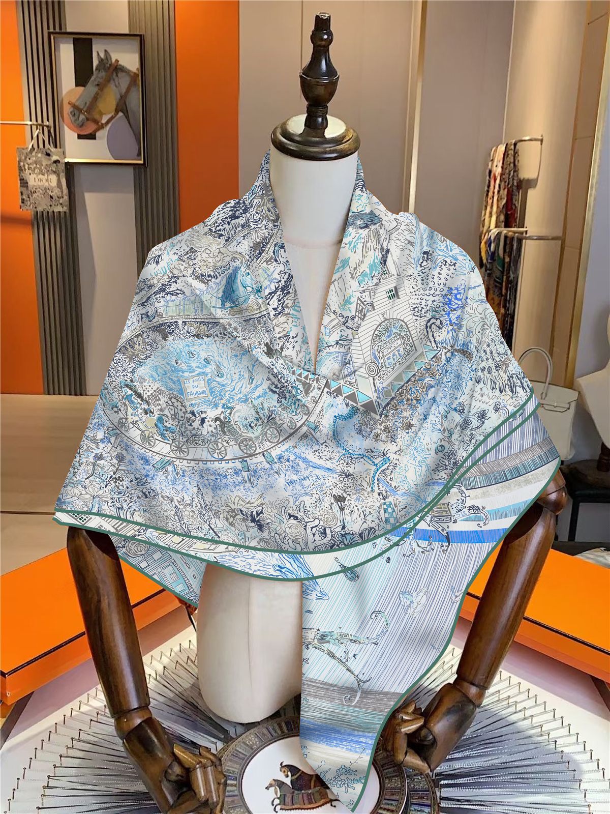 Grande Écharpe d'Hiver en Cachemire pour Femme, Pashmina à Bord Roulé, Bandanas, Hijab, 130cm, 130cm