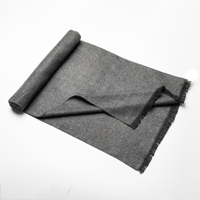 Écharpe en cachemire de couleur unie hiver chaud foulard Pashmina marine noir châle écharpe pour hommes décontracté affaires foulards Echarpe enveloppes