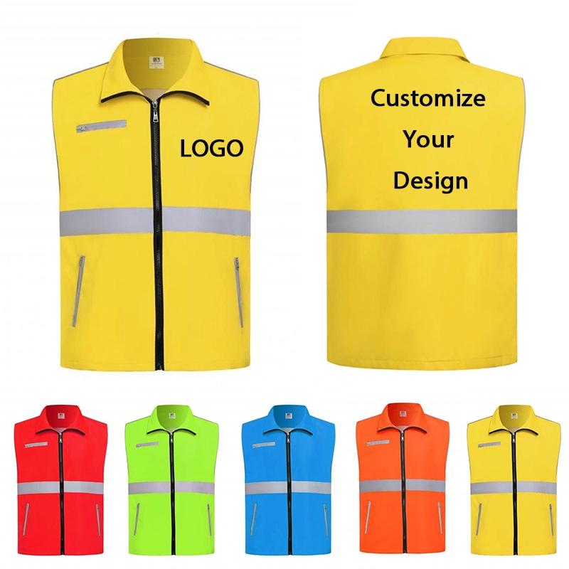 Personnalisation de gilet extérieur avec Logo imprimé, vêtements de travail, publicité de volontaire, vêtements d'assainissement environnemental